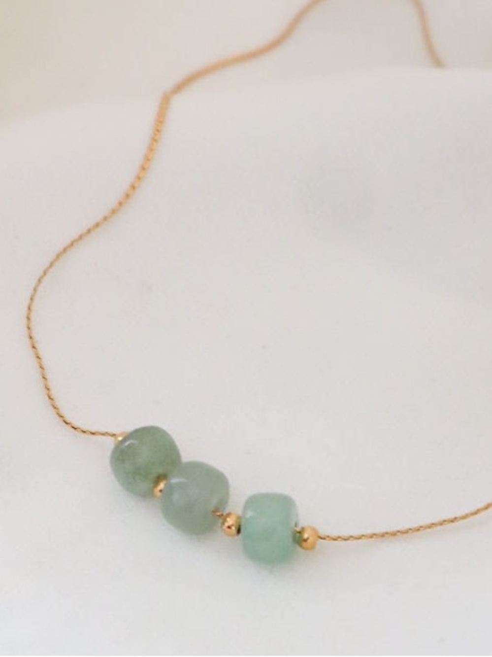 Beaded Green Aventurine Necklace